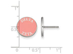 LogoArt Sterling Silver Delta Zeta Enameled Post Earrings