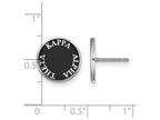 LogoArt Sterling Silver Kappa Alpha Theta Enameled Post Earrings