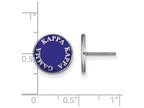 LogoArt Sterling Silver Kappa Kappa Gamma Enameled Post Earrings
