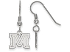 LogoArt Sterling Silver Montana State University Xs Dangle Earrings Wire