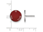 LogoArt Sterling Silver Pi Beta Phi Enameled Post Earrings
