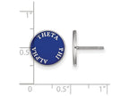 LogoArt Sterling Silver Theta Phi Alpha Enameled Post Earrings