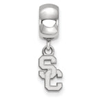 Logoart 925 Sterling Silver University Of Southern California Bead Charm Extra Small Dangle