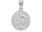 LogoArt Sterling Silver University Of South Florida Medium Crest Pendant Necklace
