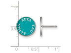 LogoArt Sterling Silver Zeta Tau Alpha Enameled Post Earrings