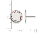 LogoArt Sterling Silver Alpha Chi Omega Enameled Post Earrings