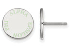 LogoArt Sterling Silver Alpha Epsilon Phi Enameled Post Earrings