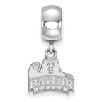 LogoArt Sterling Silver Baylor University Bead Charm Charm Xs Dangle Bead Charm