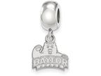 LogoArt Sterling Silver Baylor University Bead Charm Charm Xs Dangle Bead Charm