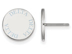 LogoArt Sterling Silver Delta Delta Delta Enameled Post Earrings