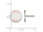 LogoArt Sterling Silver Delta Zeta Enameled Post Earrings