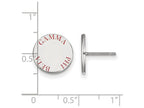 LogoArt Sterling Silver Gamma Phi Beta Enameled Post Earrings