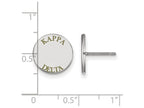 LogoArt Sterling Silver Kappa Delta Enameled Post Earrings