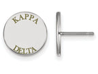LogoArt Sterling Silver Kappa Delta Enameled Post Earrings