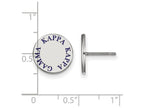 LogoArt Sterling Silver Kappa Kappa Gamma Enameled Post Earrings