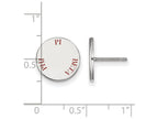 LogoArt Sterling Silver Pi Beta Phi Enameled Post Earrings