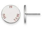 LogoArt Sterling Silver Pi Beta Phi Enameled Post Earrings