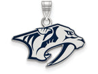 Logoart 925 Sterling Silver Nashville Predators Small Enamel Pendant