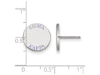 LogoArt Sterling Silver Sigma Kappa Enameled Post Earrings