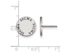 LogoArt Sterling Silver Sigma Sigma Sigma Enameled Post Earrings