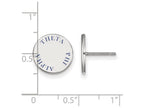 LogoArt Sterling Silver Theta Phi Alpha Enameled Post Earrings