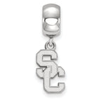 Logoart 925 Sterling Silver University Of Southern California Bead Charm Small Dangle