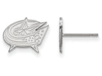 Logoart 925 Sterling Silver Columbus Blue Jackets Extra Small Post Earrings
