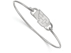 Logoart 925 Sterling Silver University Of Dayton Small Ctr Wire Bangle