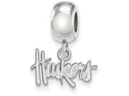 LogoArt Sterling Silver University Of Nebraska Bead Charm Charm Xs Dangle Bead Charm