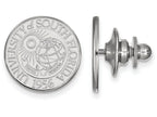 LogoArt Sterling Silver University Of South Florida Crest Lapel Pin