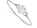 LogoArt Sterling Silver Florida State University Small Ctr Wire Bangle