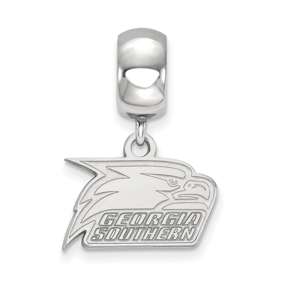 LogoArt Sterling Silver Georgia Southern University Xs Bead Charm Dangle Bead Charm Charm