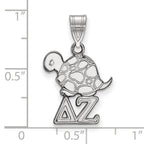 LogoArt Sterling Silver Georgia Institute Of Technology Large Dog Tag Pendant Necklace