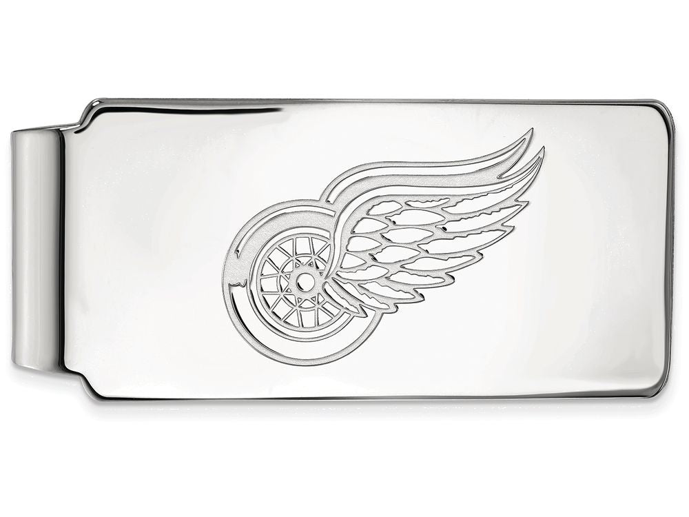 Logoart Nhl 925 Sterling Silver Detroit Red Wings Money Clip