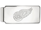Logoart Nhl 925 Sterling Silver Detroit Red Wings Money Clip