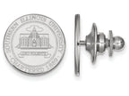LogoArt Sterling Silver Southern Illinois University Crest Lapel Pin