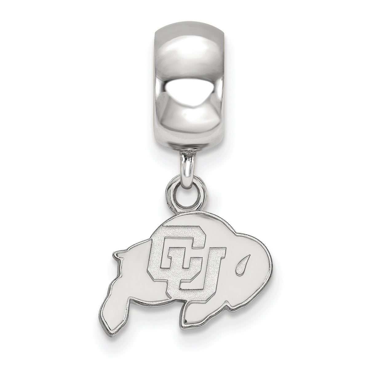 LogoArt Sterling Silver University Of Colorado Bead Charm Charm Xs Dangle Bead Charm