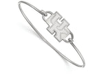 LogoArt Sterling Silver University Of Kentucky Small Ctr Wire Bangle