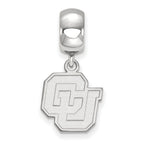 LogoArt Sterling Silver Eastern Kentucky University Large Enamel Pendant Necklace