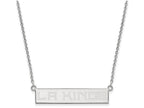 Logoart 925 Sterling Silver Los Angeles Kings Small Bar Necklace