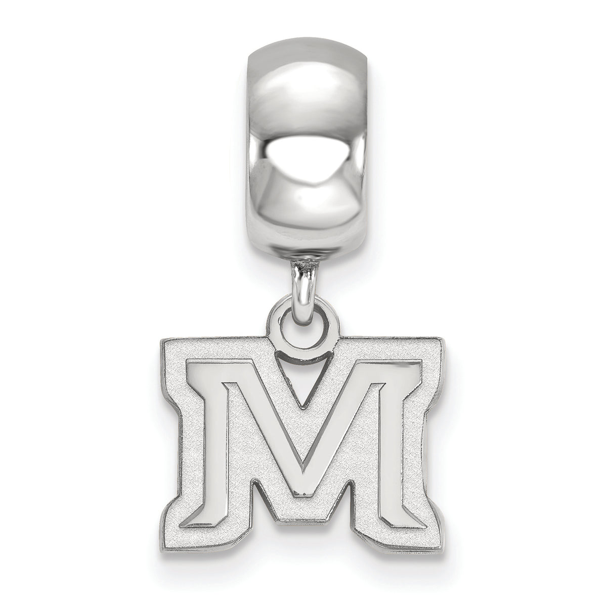 LogoArt Sterling Silver Montana State University Bead Charm Charm Xs Dangle Bead Charm