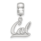 LogoArt Sterling Silver University Of California Berkeley Bead Charm Charm Small Dangle Bead Charm