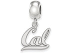 LogoArt Sterling Silver University Of California Berkeley Bead Charm Charm Small Dangle Bead Charm
