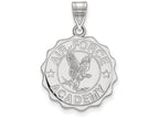 LogoArt Sterling Silver United States Air Force Academy Large Crest Pendant Necklace