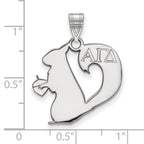LogoArt Sterling Silver Coastal Carolina University Enamel Large Pendant Necklace