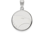 LogoArt Sterling Silver Georgia Southern University Large Pendant Necklace