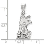 LogoArt Sterling Silver Iowa State University Large Pendant Necklace