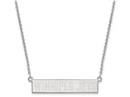 Logoart 925 Sterling Silver Winnipeg Jets Small Bar Necklace