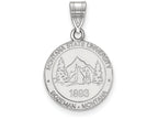 LogoArt Sterling Silver Montana State University Medium Crest Pendant Necklace