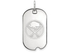 Logoart 925 Sterling Silver Buffalo Sabres Small Dog Tag Pendant Necklace